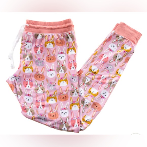 NIB LS Boho Bunnies Mama Pants - Picture 2 of 4